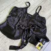 Розпродаж магазину! Крута маячка завязується спереду на бант колір чисто чорний камера не передає