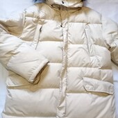 Пуховик зимовий бежевий