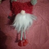 Новогоднее украшение гном 19 см