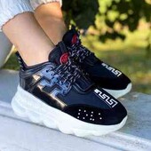 Женские Демисезонные Кроссовки Versace Reaction Sneakers.