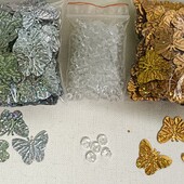 Кришталеві намистини і метелики, 450шт