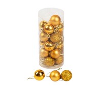 Набор новогодних шариков 3 см 24