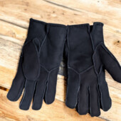 Фирменные замшевые мужские перчатки на теплой овчине р. L(9)