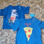 Комплект нових футболочок на 6-9місяців