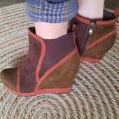 Утепленные ботинки сникерсы под замш Marco Tozzi 40р