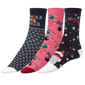 3 пари. Жіночі новорічні шкарпетки Esmara. 39-42р