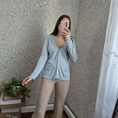 Кашеміровий, тонкий кардиган ✨Небесно-блакитний колір ✨