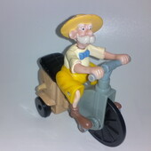 Игрушки с McDonalds Макдональдс заводная игрушка 1999 Дедушка на велосипеде