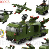 Великий конструктор "Військова машина з ракетною установкою ЗРК 6в1" 1000 деталей