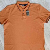 Livergy брендовая новая мужская футболка поло цвет терракотовый размер евро 56/58 нюанс