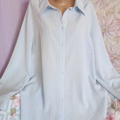 Блакитна Нова Сорочка Блуза ог 132. Укрп 50% до кінця року