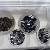 Великий набір камінців, бісеру для декорування . Все що на фото