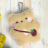 м'яка іграшка-брелок ведмедик