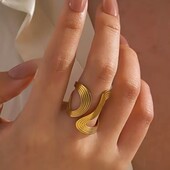 Каблучка Stainless steel нержавіюча сталь позолота