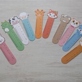 Закладки з тваринами-лінійками 10шт