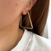 Сережки нержавіюча сталь позолота