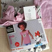 Disney брендовые футболочки на девочку рост 122/128 см в лоте 2 шт.