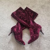 Бархатные сапоги чулки