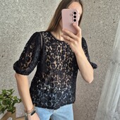 Шикарна, мереживна блуза, об'ємні рукавички ❤️