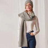 ♕ Теплий в'язаний шарф з вовною від Tchibo (Німеччина), розмір 32*180см