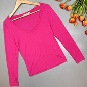 Рожевий лонгслів з круглим вирізом