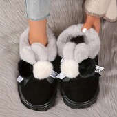 Угги автоледі тапулі утеплені хутром тапки женские для дома и улицы стелька 23 см.