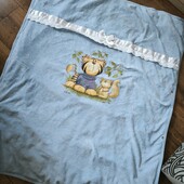 Плед конверт детский с рисунком на кнопках