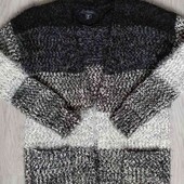 Atmosphere брендовый стильный вязаный кардиган /травка с карманами размер M