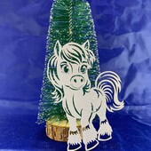 Символ року!!! Дерев'яна іграшка на ялинку