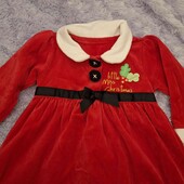 милое новогодне-рождественское платье на 6-9 мес