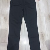 Чорні коттонові штанці на резинці розмір 48-50.
