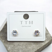 Сережки Stainless Steel нержавіюча сталь 5мм