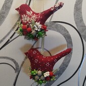 Новорічна прикраса Пташки