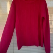 Затишний светрик з хомутом, колір фуксія