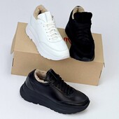 36-41 рр. кросівки натуральна шкіра демі/зима чорні, бежеві