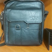 Чоловіча сумка через плече + гаманець