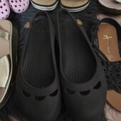 Crocs, w7 балетки коричневі