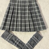 Юбка спідниця плісе в клітинку xxs для дівчини / дівчинки