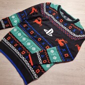 George & Sony PlayStation! Новогодний свитер для мальчика! 122/128! Лот 23