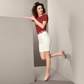 ♕ Круті і зручні шорти-бермуди з фактурної тканини Tchibo(Німеччина), рр.наш: 50-52 (44 євро)нюанс