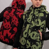 куртка двостороння зелена 3хл-хл