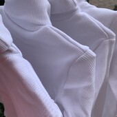 Гольфік р122,128,134,140 білий, трикотаж рубчик начос