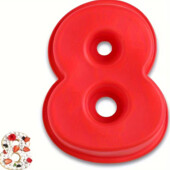 Остаток 1 шт Большая 3D силиконовая форма 25 см из антипригарного многоразового пищевого силикона