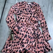 Розпродаж магазину! Нереальна сукня на запах леопард