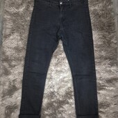 Чоловічі чорні скіні джинси