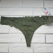 Арт.037 Труси стрінги жіночі якісне мереживо від hunkemoller євро розмір 2XL.