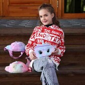 Плюшева бананка єдиноріг + Сюрприз усередині.