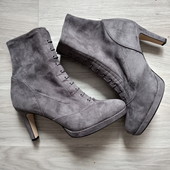 Розпродаж!!! Брендовые новые красивые полусапожки из эко-замши р.41 на ножку 26,5см
