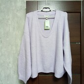 Новый брендовый теплый полувер оверсайз р.XL(18-24).