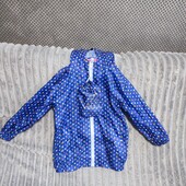 Куртка дождевик с сумочкой на девочку, р.110-116